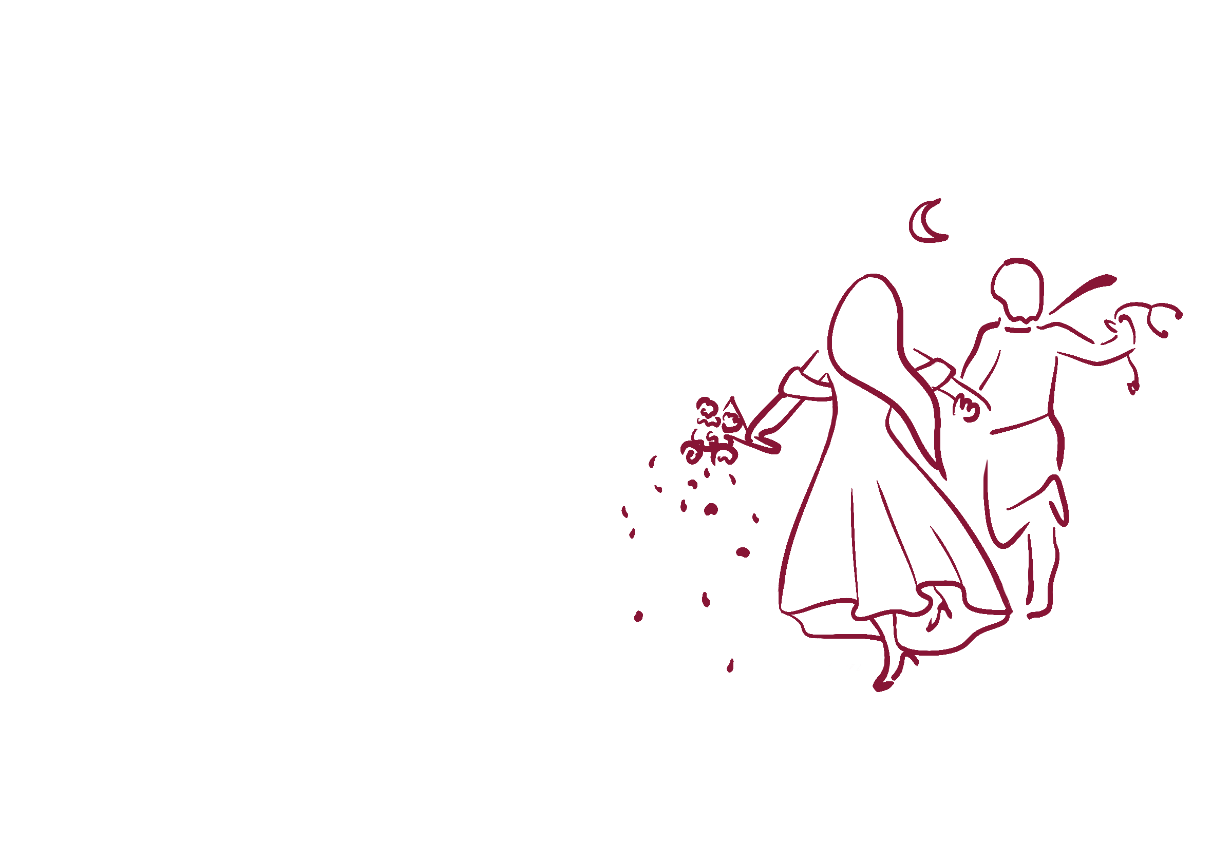 Dancing couple illustration